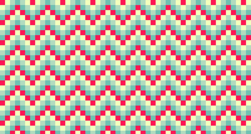 Papier peint géométrique Motif zigzag coloré