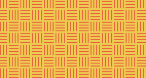 Papier peint géométrique Motif orange et jaune
