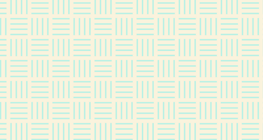 Papier peint graphique Rayures turquoise et crème