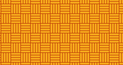 Papier peint géométrique Motif à carreaux orange