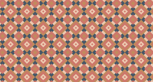 Papier peint géométrique Motif losange rétro