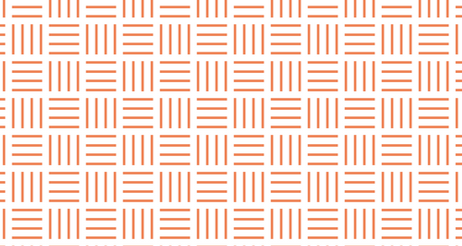 Papier peint géométrique Rayures orange et blanches