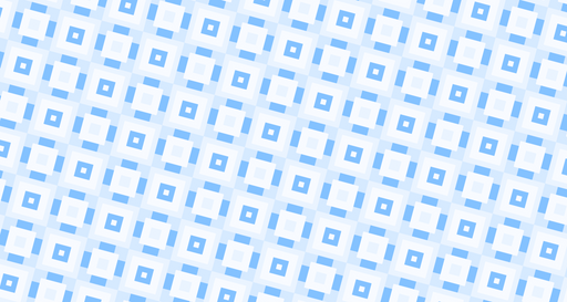 Papier peint géométrique Carrés bleus et blancs