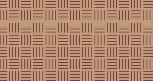 Papier peint géométrique Motifs rouges et beige