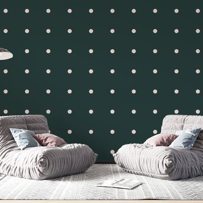 Papier peint pois | Motif minimaliste moderne