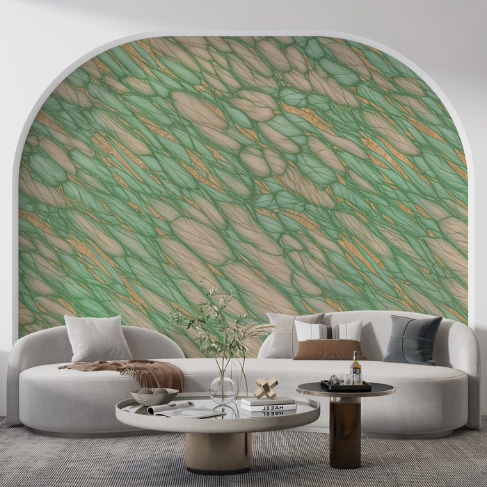 Papier peint abstrait | Motifs organiques doux