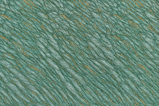 Papier peint texture aquatique Motifs ondulés vert et doré