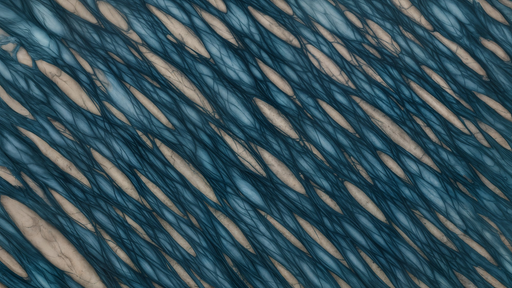 Papier peint motif fluide Design abstrait en bleu et beige