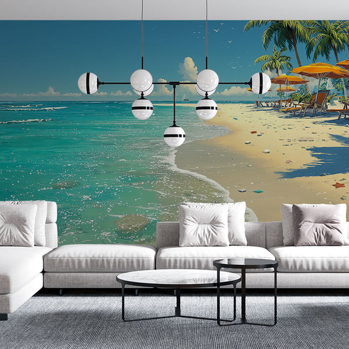 Papier peint Plage Tropicale | Évasion Relaxante
