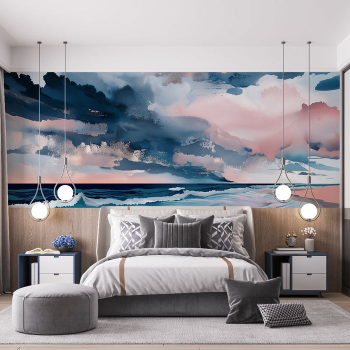 Papier peint nuages abstraits | Évasion artistique