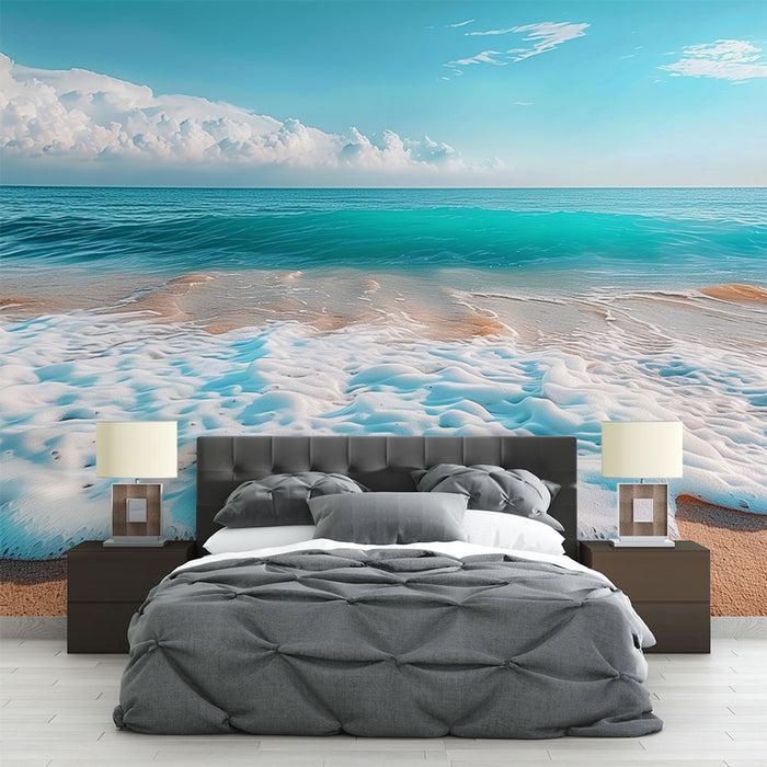 Papier peint plage | Vagues et sable