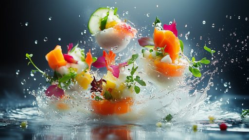 Papier peint explosion culinaire Végétaux et saveurs