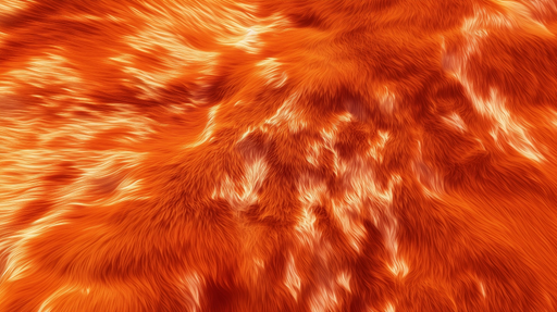 Papier peint texturé Effet fourrure orange vif