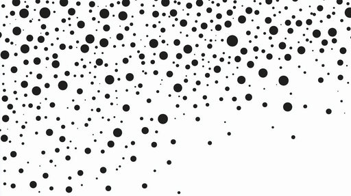 Papier peint pois Design moderne à pois noirs