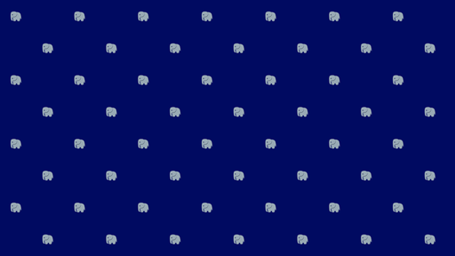 Papier peint éléphants Design minimaliste bleu et gris