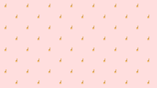 Papier peint girafes Design ludique sur fond rose