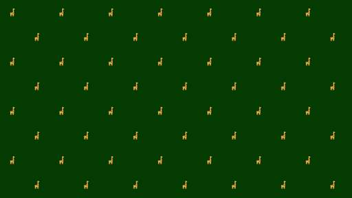 Papier peint girafe Motif doré sur fond vert