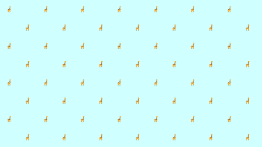 Papier peint motifs girafes Fond bleu ciel