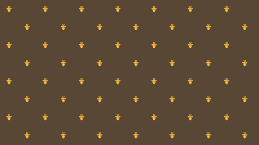 Papier peint girafe Motif ludique sur fond marron