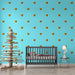 Papier peint turquoise avec motifs de têtes de tigre pour chambre d'enfant moderne
