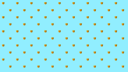 Papier peint tigre Motifs amusants sur fond bleu
