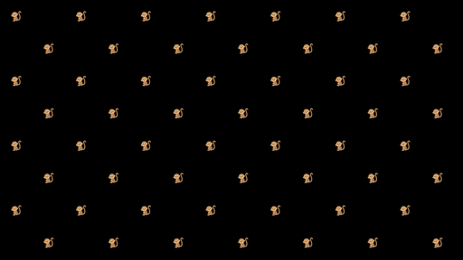 Papier peint singe Design ludique sur fond noir