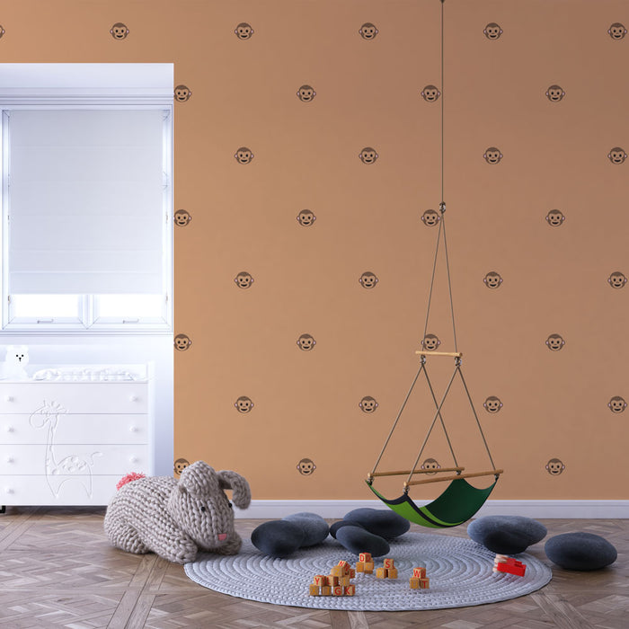 Papier peint singe | Motif ludique et moderne