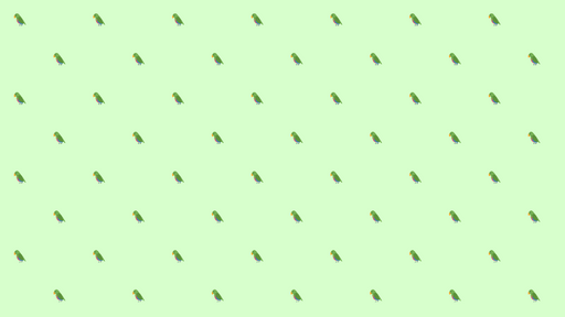 Papier peint perroquet Motif de perroquets verts sur fond vert clair