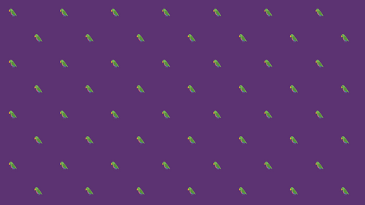 Papier peint perroquet Motif coloré et ludique