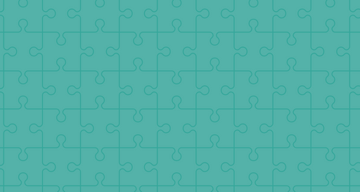 Papier peint puzzle Motif bleu turquoise