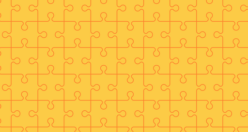 Papier peint puzzle Motif jaune vif