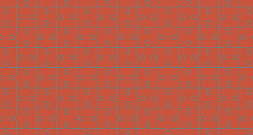 Papier peint puzzle Motif rouge moderne