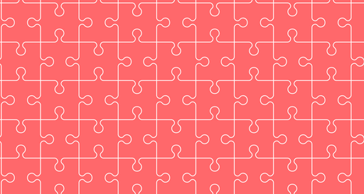 Papier peint puzzle Motif géométrique rose
