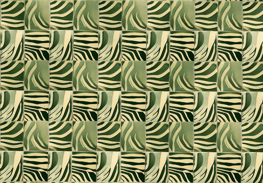 Papier peint zébré vert Design graphique et moderne