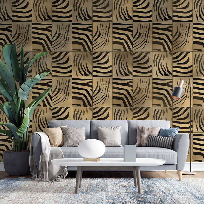 Papier peint motif zèbre | Élégance animale et modernité