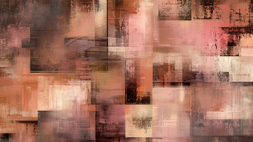 Papier peint abstrait Nuances de terre cuite et rose