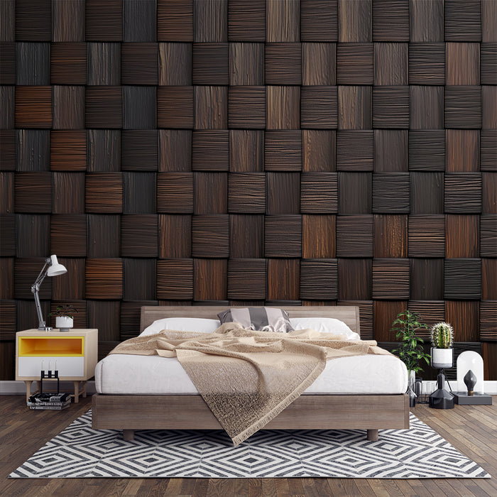 Papier peint texture bois | Élégance rustique