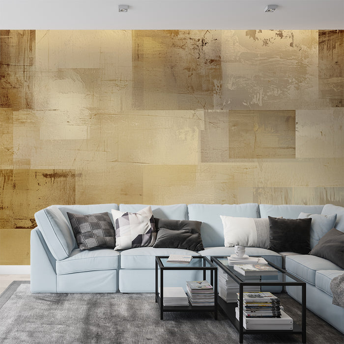 Papier peint abstrait | Tons de beige et brun