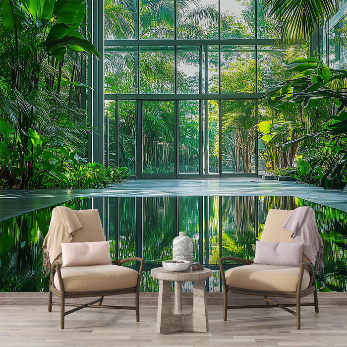 Papier peint jardin intérieur | Évasion botanique