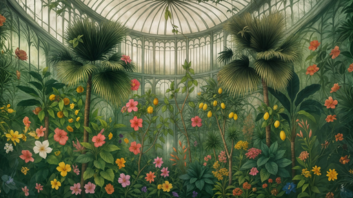 Papier peint Jardin Tropical Évasion Botanique Luxuriante