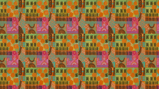 Papier peint géométrique Motifs colorés et dynamiques