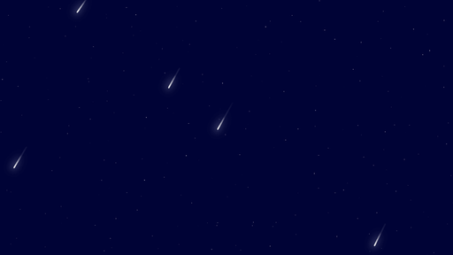 Papier peint étoilé Pluie d'étoiles filantes