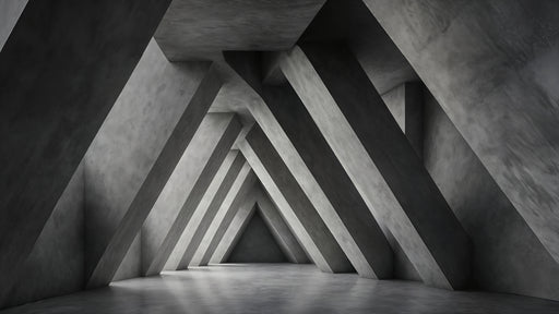 Papier peint géométrique Architecture industrielle