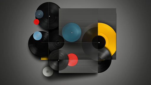 Papier peint disque vinyle Design moderne et coloré