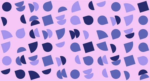 Papier peint géométrique Design rose et bleu