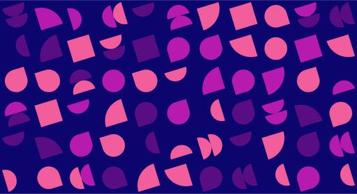 Papier peint géométrique Formes colorées sur fond sombre