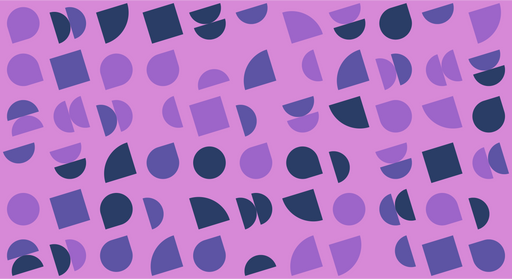 Papier peint géométrique Formes abstraites violettes et bleues