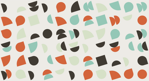 Papier peint formes géométriques Motif coloré moderne