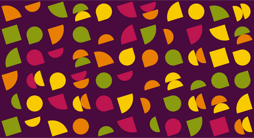 Papier peint géométrique Formes colorées sur fond violet