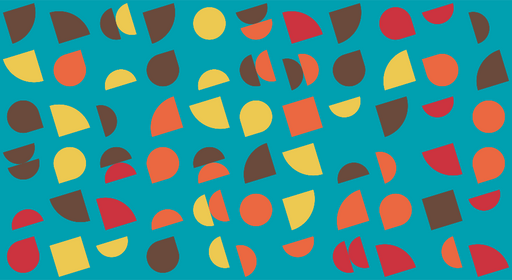 Papier peint géométrique Motifs colorés et dynamiques